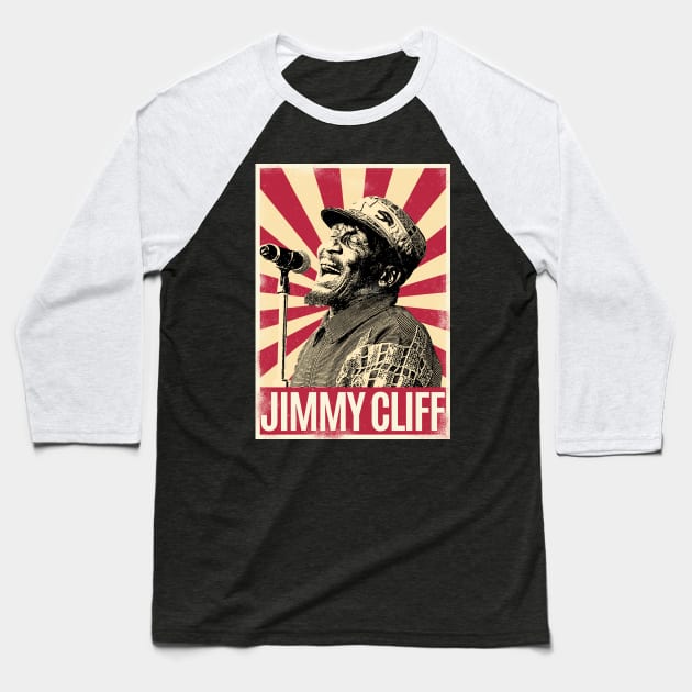 Retro Vintage Jimmy Cliff 80s Baseball T-Shirt by Play And Create